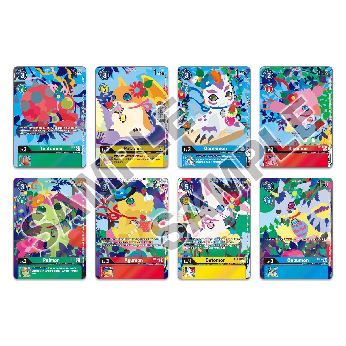 DIGIMON CARD GAME Playmat and Card Set 2 -Floral Fun- Original 151 x Nani!? DIGIMON CARD GAME Playmat and Card Set 2 -Floral Fun- Original 151 x Nani!?