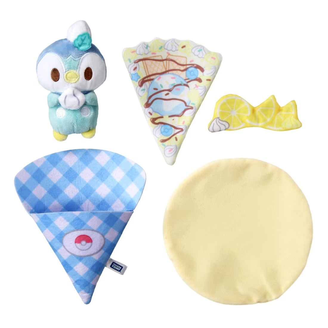 Pokemon Poke Peace Kurukuru Crepe Plush Piplup