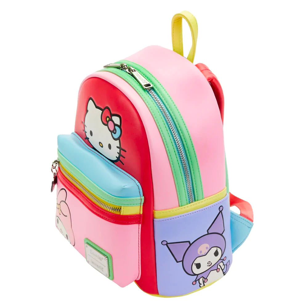 Sanrio: Hello Kitty and Friends Color Block Mini Backpack by Loungefly
