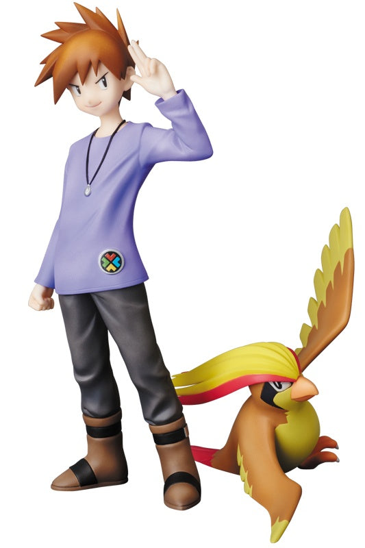 Pokemon PPP Figure: Blue Oak (Green Okido) with Pidgeot