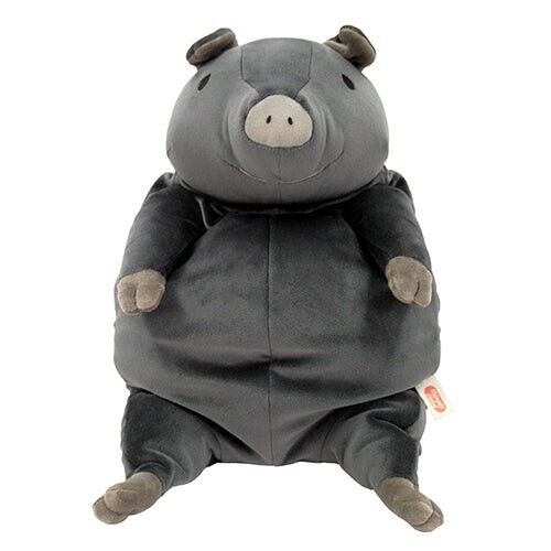 Mochi Buta (Pig) Black Plush (L)